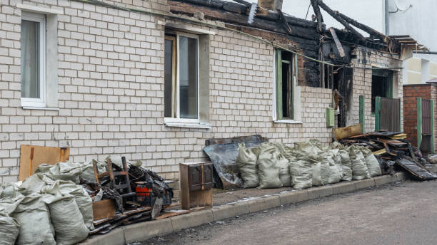 Professional Emergency Fire Cleanup technician working in National Park, NJ